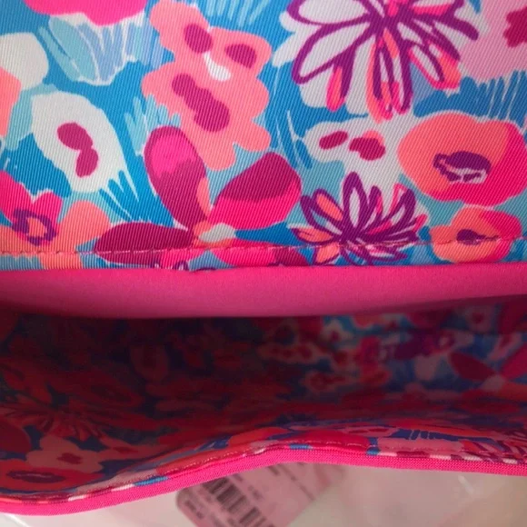 SALE! NWT LILLY PULITZER Giavanna Neoprene Bright Pink Crossbody Bag Great Gift - Picture 11 of 14